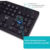 Eminent - EW3256 - Draadloos Toetsenbord En Muis - Spaans - Zwart