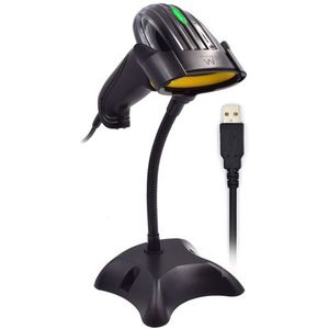 Ewent EW3400 barcode-lezer Draagbare streepjescodelezer 1D Laser Zwart