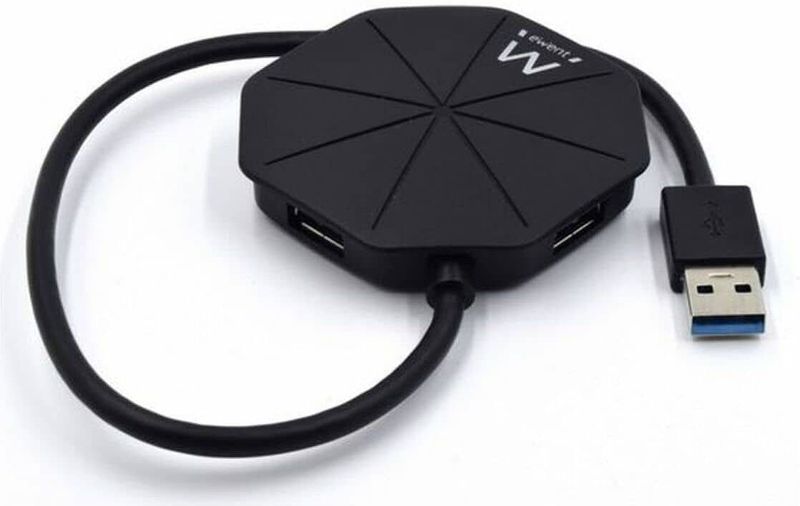 Ewent - EW1138 - Docking Station - Zwart - 4 Poorts USB Hub