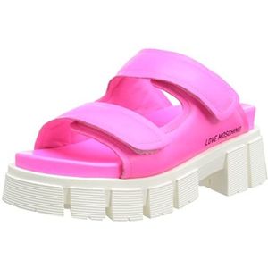 Love Moschino dames sandalen blauw, Roze., 35 EU