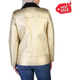 Armani Exchange - Leren Jas - Goud - Leer - Asymmetrische Rits