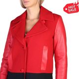 Armani Exchange - Jas - Rood - Wol - Faux Leer