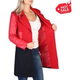 Armani Exchange - Jas - Rood - Wol - Faux Leer