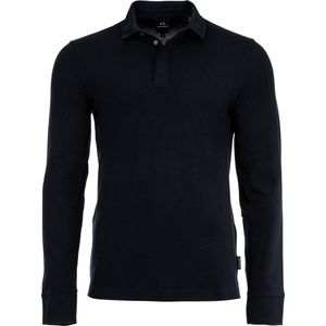 Armani Exchange - Heren Polo Shirt - Blauw - Katoen