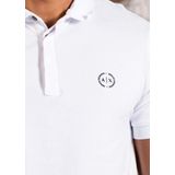 Armani Exchange - Poloshirt - Wit - Korte Mouwen - Polokraag
