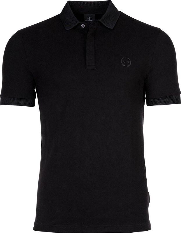 Armani Exchange - Polo - Zwart - Katoen