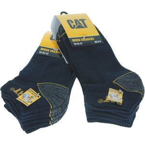 Caterpillar - Werksokken - Blauw/Zwart/Grijs - Katoen - Set van 6 Paar