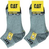 Caterpillar - Werksokken - Lichtgrijs - Set van 6 Paar - Enkelhoogte - Versterkt op Hiel en Teen