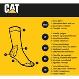 Caterpillar - Werksokken - Wit - Set van 12 Paar - Enkelhoogte - Versterkt op Hiel en Teen - Katoen