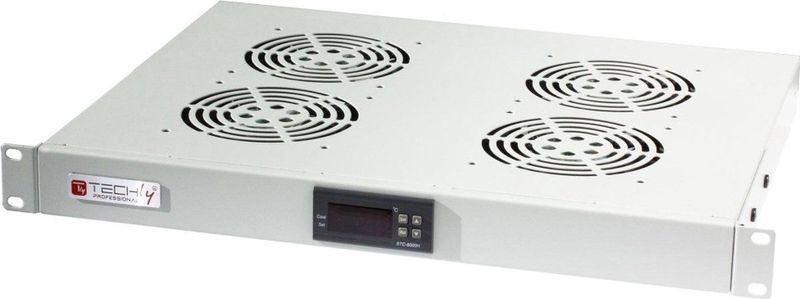 4 Fan Unit For Rack 19"" Grijs
