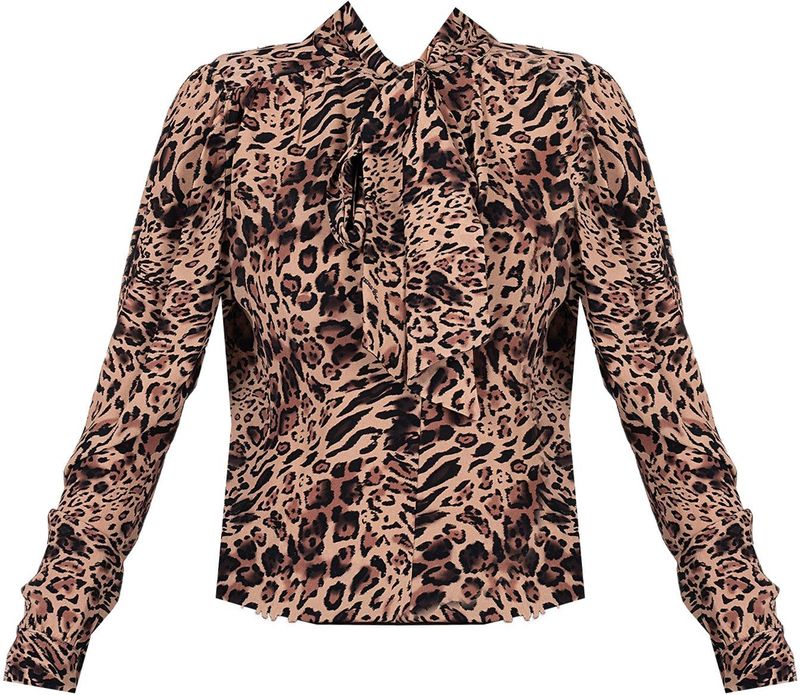 PATRIZIA PEPE Blouse 'CAMICIA'  beige / bruin