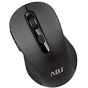 ADJ Draadloze Muis Ottico Evo Pure Bk 1000 Dpi 6 Tasti Con Ricevitore (Draadloze), Muis, Zwart