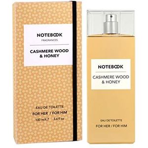Notebook Eau de Toilette Cashmere Wood & Honey, uniseks, frisse, citrusgeur, 100 ml