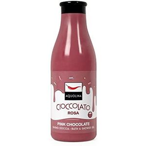 Aquolina Douchegel Roze Chocolade. Romige, lichtgewicht schuimbad dat snel wordt opgenomen - 500 ml