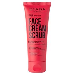 GYADA COSMETICS, Scrub gezicht en glans, peeling, hydraterend, maakt zacht alle huidtypes, mango, papaya en ananas, goudtint en karitéboter, 75 ml