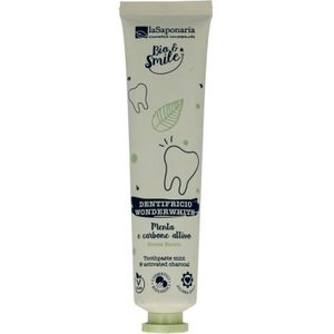 La Saponaria WonderWhite Tandpasta Munt & Actieve Kool - 75 ml