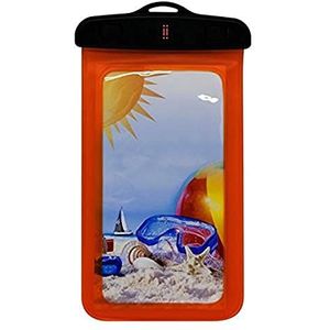 Aiino Aiunseacv-Or Sea V2 waterdichte universele beschermhoes voor smartphone, oranje