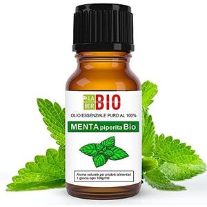 Pepermunt Bio Etherische olie 100% Pure 10 ml - Aromatherapie Therapeutisch Cosmetische - Laborbio