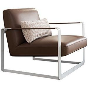 Tuoni Banker, fauteuil, bruin (bruin/wit), 70 x 83 x 73 cm