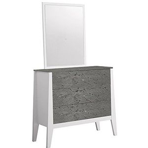 Italian Concept 27 dressoir/commode Leo, hout, wit, 97 x 39 x 86 cm