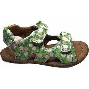 Naturino velcro sandalen sky bloemen groen mt 25