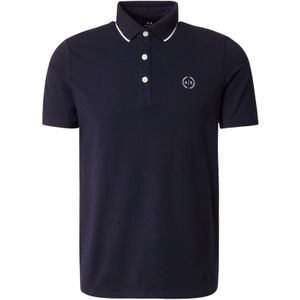 Armani Exchange - Polo Shirt - Blauw - Katoen