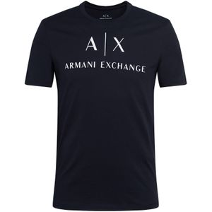 Armani Exchange - 8nztcj - T-shirt - Blauw - Katoen - 1 Stuk