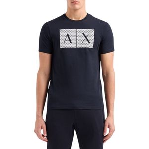 Armani Exchange Donkerblauw T-Shirt Met Logo
