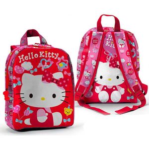 Hello Kitty Peuterrugzak Cute - 27 x 22 x 8 cm - Polyester - 27x22x8 - Rood