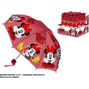 Disney Paraplu Minnie Mouse Meisjes 52 Cm Polyester Rood