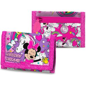 Disney Minnie Mouse Portemonnee Unicorn Dreams - 13 x 8 cm - Polyester - 13x8 - Roze