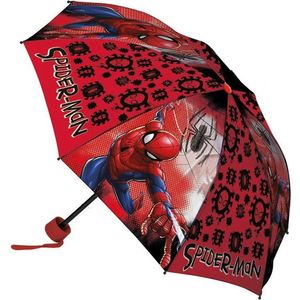SpiderMan Paraplu, Web - �Ø 90 x 24/55 cm - Polyester
