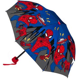 Spiderman Paraplu, Power Rond 90 x 24/55 cm - Polyester - Multikleur