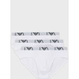 Emporio Armani 111734 Slips - Zwart - 3 Eenheden - Katoen