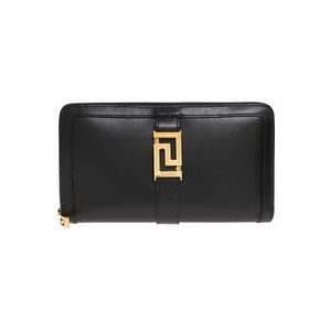 Versace Portemonnee/kaarthouder , Black , Dames , Maat: ONE Size