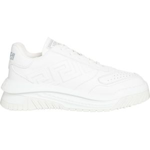 Versace Odissea Sneakers - Stof - Wit , White , Heren , Maat: 42 EU