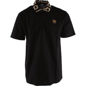 Versace - Polo - Zwart - 100% Katoen