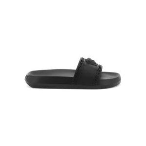 Versace Heren Rubber Pool Slides , Black , Heren , Maat: 40 EU