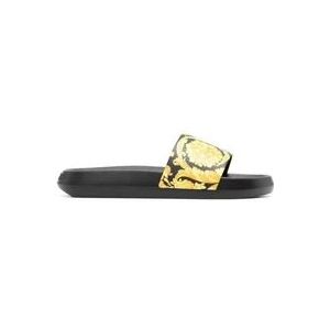 Versace Barocco Slippers , Yellow , Heren , Maat: 43 EU