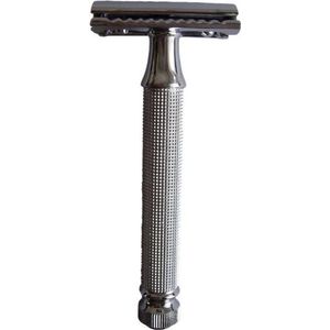 Tonsor Double Edge Razor Safety Razor Closed Roestvrij staal RVS klassiek scheermes gesloten kam. Krabbertje