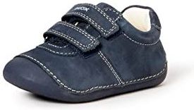 GEOX - B Tutim - Babyschoentjes - Marineblauw - Nubuckleer en Leer