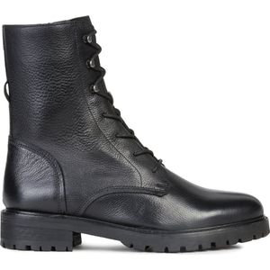 Geox - Hoara A - Enkellaarsjes - Zwart - Suède