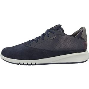 Geox - U AERANTIS A Sneakers - Zwart - Ademend - Lichtgewicht - Verstelbare Pasvorm