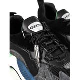 Geox - T02 A - Sneakers - Zwart - Suède