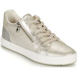 Geox - Bloomie - Damesschoenen - Parelmoer - Leer-effect - Glinsterend
