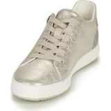Geox - Bloomie - Damesschoenen - Parelmoer - Leer-effect - Glinsterend