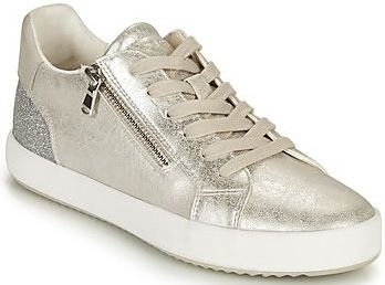 Geox - Bloomie - Damesschoenen - Parelmoer - Leer-effect - Glinsterend