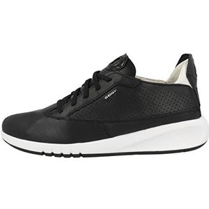 Geox D Aerantis A Sneakers voor dames, Zwart en wit.