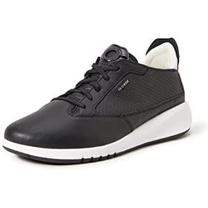 Geox D Aerantis A, damessneakers, Zwart en wit.