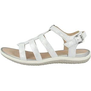 Geox, Flat Sandalen Grijs, Dames, Maat:35 EU